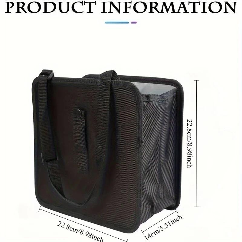 Foldable Car Trash Can, Multifunctional Large Capacity Vehicle Garbage Bag Storage Bag Organizer