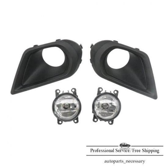 For Subaru Forester 14-16 Clear Lens Pair Fog Lights Lamps +Wiring+Switch Kit