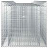 Gabion Raised Bed Set 4 Pcs Silver