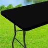 Homaxy Stretch Spandex Washable Elastic Tablecover Round Waterproof Table Cloth Outdoor Retangle Picnic Banquet Party Tablecloth