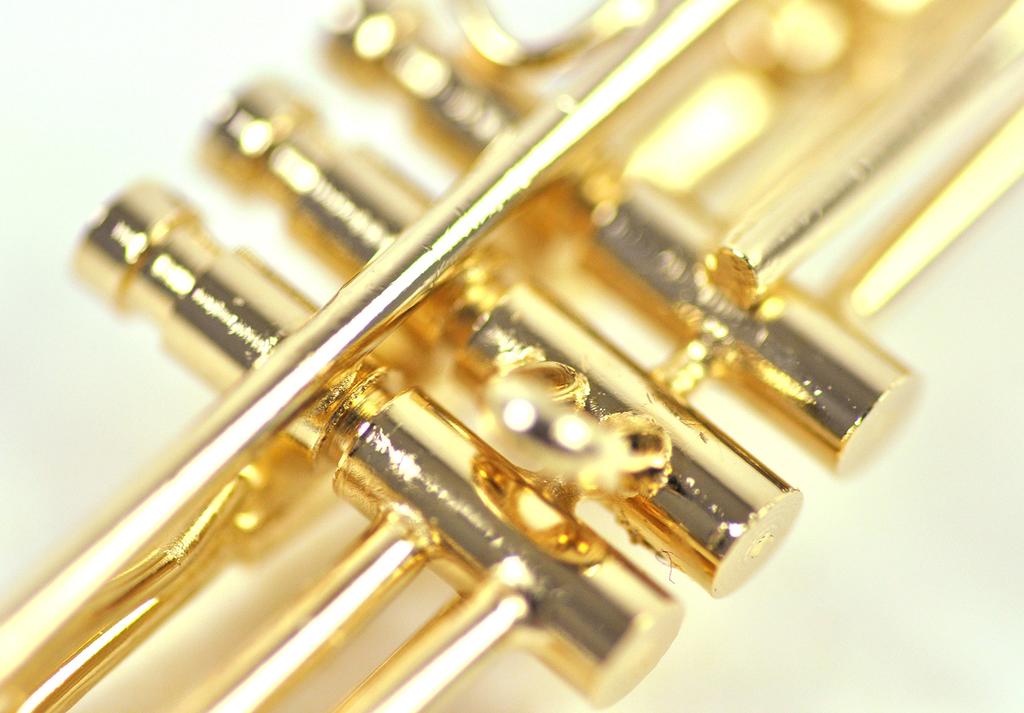 SUNRISE SOUND HOUSE Miniature Musical Instrument Trumpet 1/12 Gold