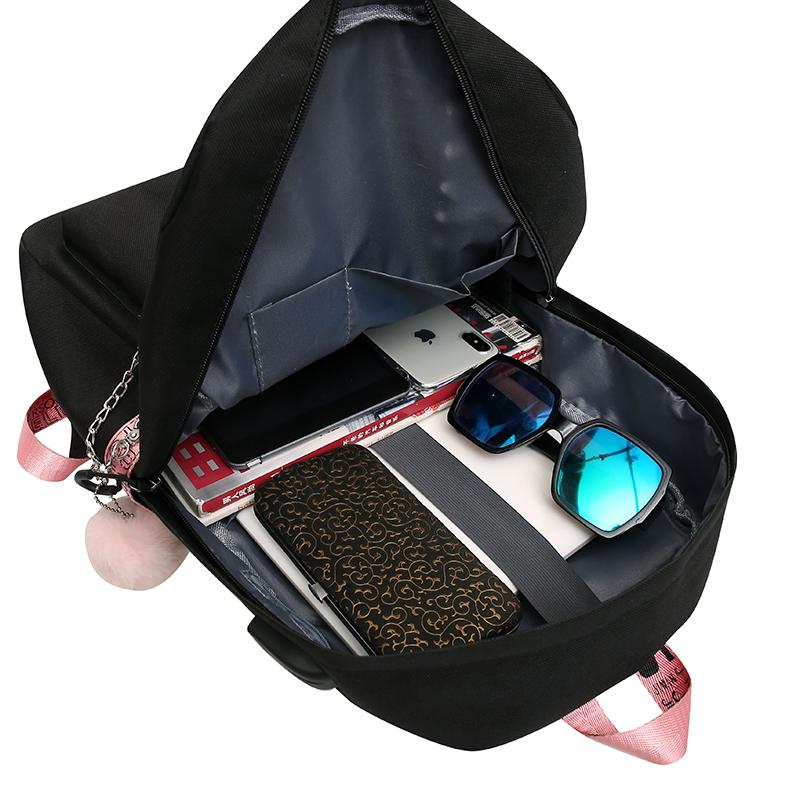 Cartoon Anime Backpack for Students Boys Girls Cosplay School Bags Large Capacity Bookbag Outdoor Bag Laptop Unisex Travel Rucksack