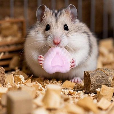 Hamster Chews Gerbil Toys Fun Shape Edible Natural Treat For Rabbit Squirrel Ferret Mice Interactive Enrichment Foraging