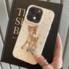 Bow-tie Deer Phone Case For IPhone 17 17Air 16 15 Plus 14 Pro Max 13 12 11 16 15 14 Plus Shockproof Silicone Bumper Cover Case