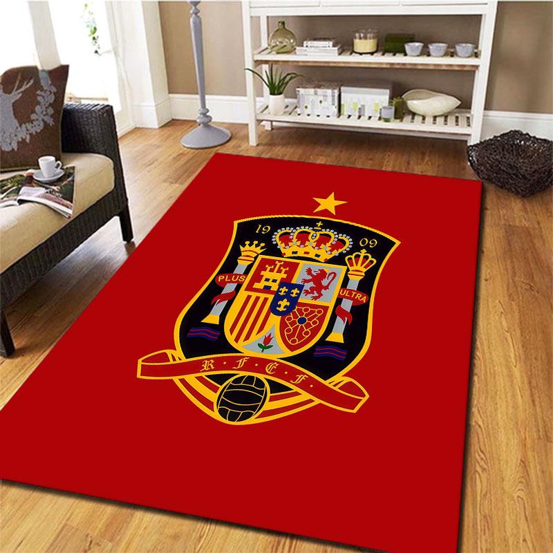 Spain National Football Team Carpet Rug for Living Room Bedroom Home Sofa Decoration,Kids play Non-slip Floor Mat