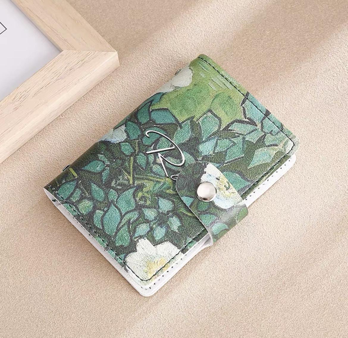 

Держатель для карт в форме цветка, чехол для хранения автобусных карт, несколько слотов для карт, кредитный банк, держатель для удостоверений личности, сумка-органайзер, защита от размагничивания