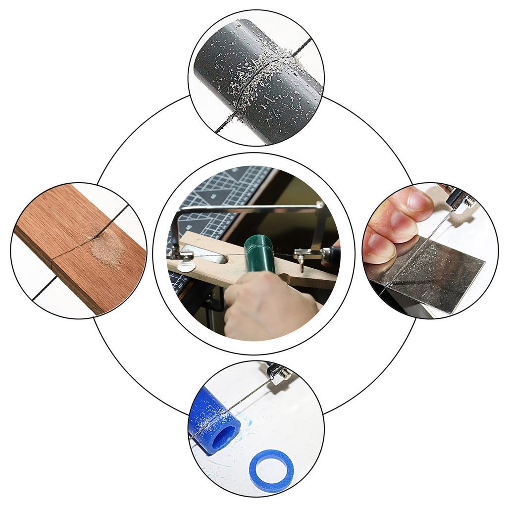 Jewelry Crafting Wire Saw Set with Sturdy Steel Blades and U Shaped Designs for Versatile and Detailed Cutting Tasks