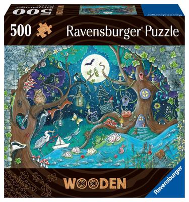 Ravensburger Fantasy Forest Wooden Jigsaw 500 Finished 40x27cm 17516 1 Gift Puzzle, Pieces, Size (16.5x11.5 Inches), [Puzzle, (Birthday/Christmas)]