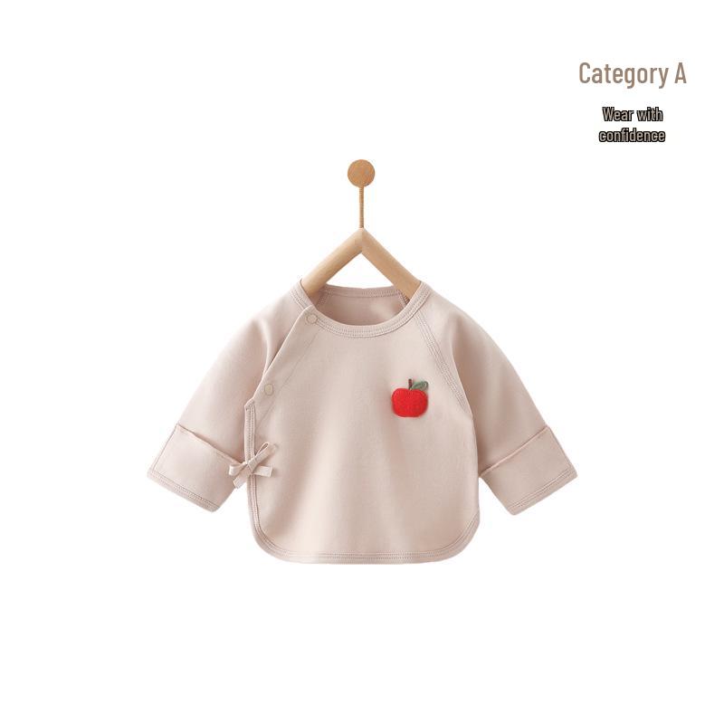 Neugeborenes T-Shirt aus reiner Baumwolle ohne Etikett – Frühling/Herbst Stil