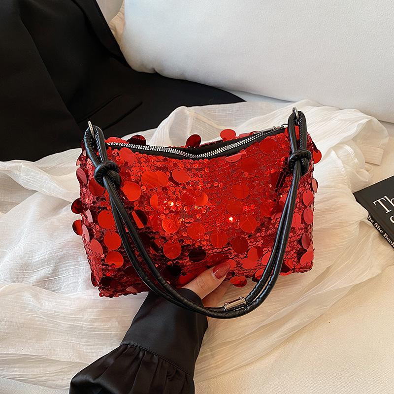 New personalized and beautiful shoulder armpit bag casual fashion handbag summer trend sequins