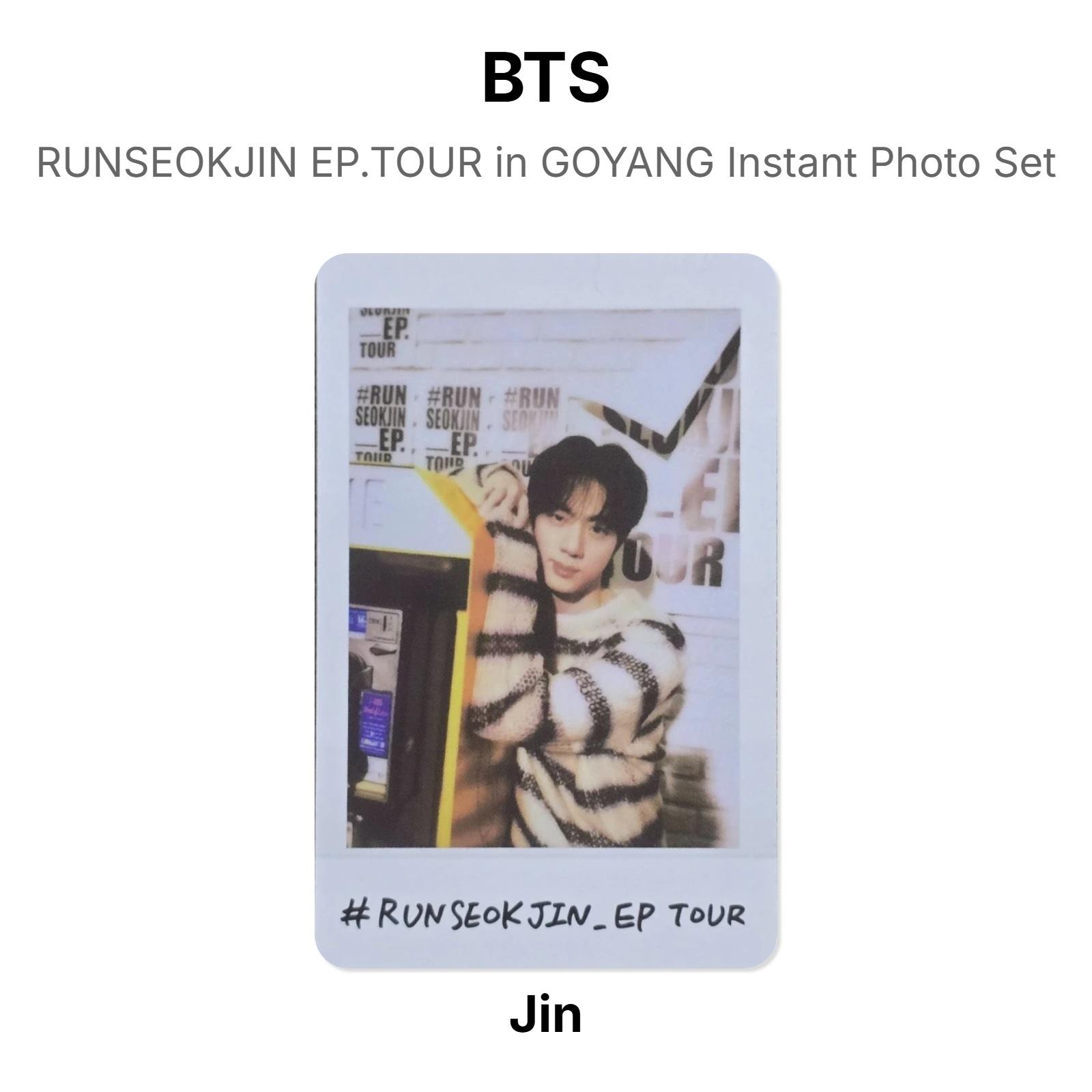 BTS RUNSEOKJIN EP.TOUR in GOYANG Instant Photo Set Official Photocard Jin 04