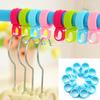 10pcs Hook Clips Organize Windproof Clothes Hanger Clip Buckle Plastic HOT
