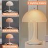 Nordic Rechargeable LED Mushroom Table Lamp Desk Light for Living Room Bedroom Study Lighting Fixtures