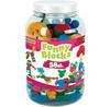 Wader Funny Blocks Plastic Construction Set In a Jar, 58 Pieces