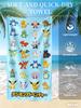 Digimon Beach Towel, Anime Fan Favorite Character Print Quick-Dry Towel for Beach, Pool, Summer Vacations and Anime Enthusiasts
