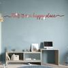 2Pcs/set Acrylic English Letters Mirror Sticker Modern Acrylic Wall Decal  Laundry