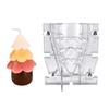 PC Christmas Tree Mould For Candle Resin Casting Reusable Baking Decorations Holiday Crafting Accessory