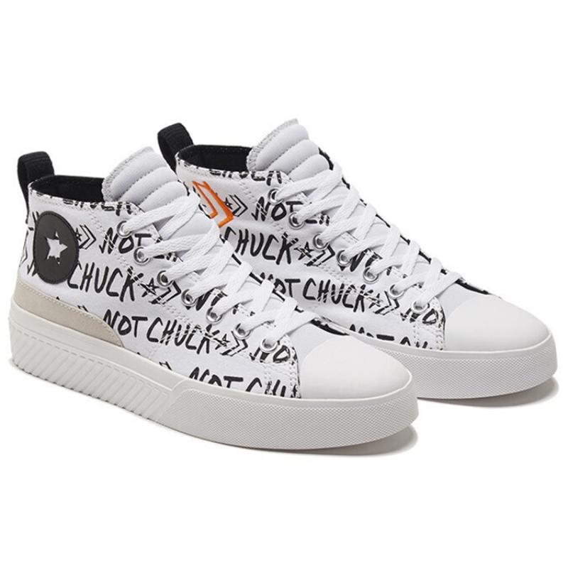 Converse Non A Chuck Espadrillas Comode Traspiranti Leggere a Mezza Gamba Unisex Bianco e Nero