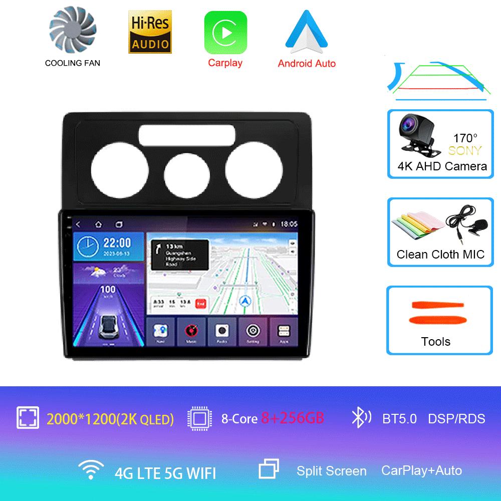 Android 14 Car Radio For Volkswagen Caddy 2K 3 III 2004 - 2010 Multimedia Video Player Navigation Stereo GPS No 2din 2 Din Dvd