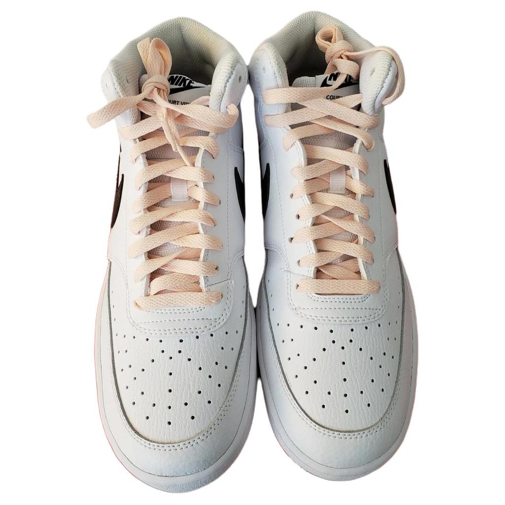 Nike Court Vision Comfortable Versatile Non-Slip Durable Mid-Top Skate Shoes Women Sneakers White CD5436-101