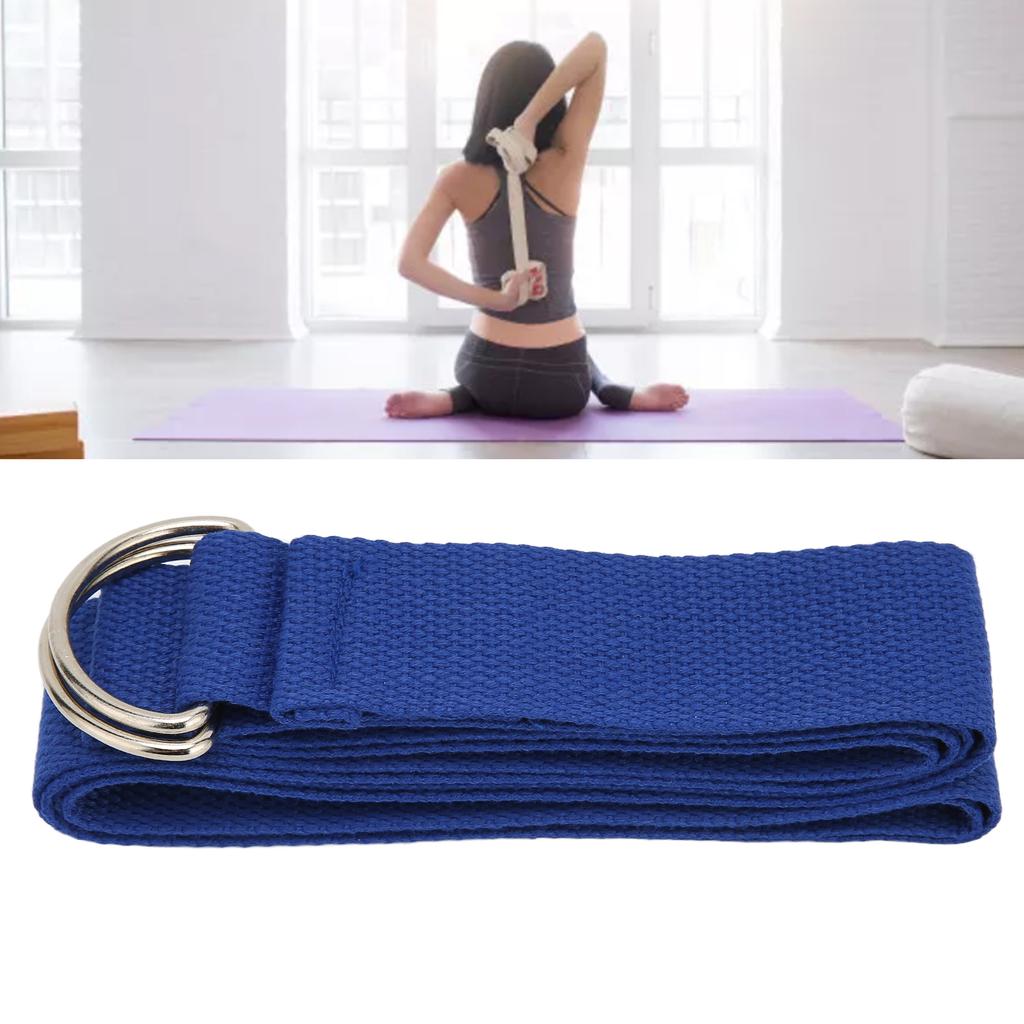 70.87in Yoga Tension Strap Flexibility Stretching Exercise Resistance Bands for Fitness Pilates Blue