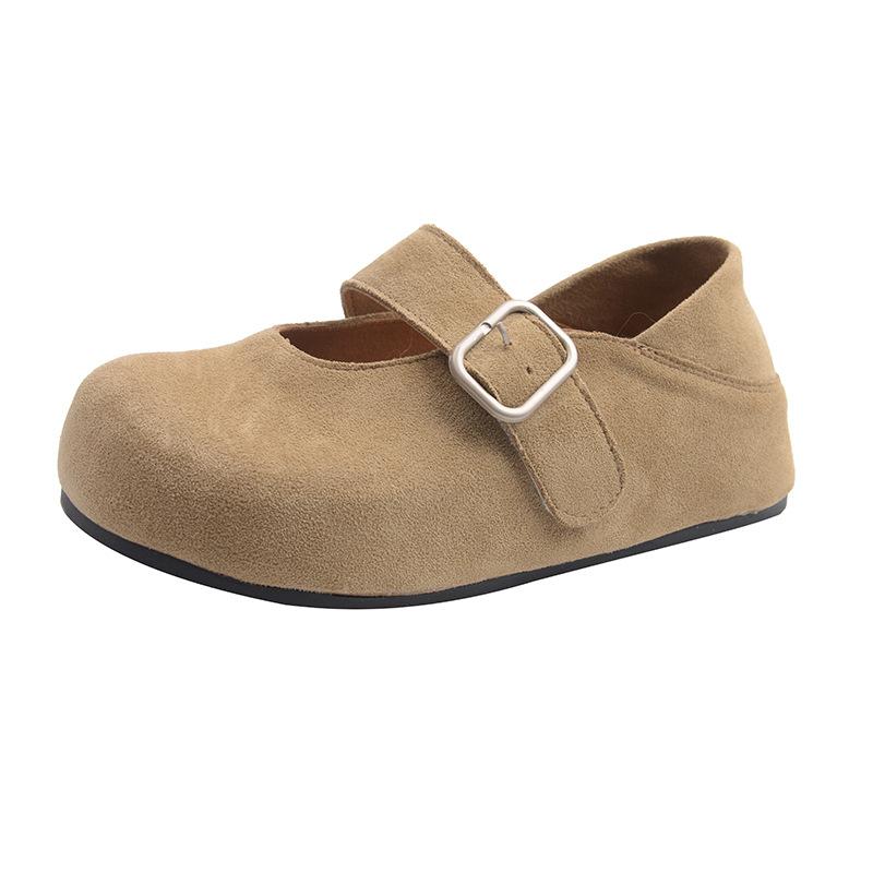 

Retro style lazy shoes women s shoes 2025 spring and summer soft-soled Doudou Mary Jane one-pedal lazy loafers 35