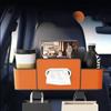 **Multifunctional Car Seat Back Organizer with Tissue Box and Cup Holder Hooks**