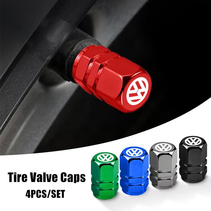 WG62026 Hot Car Metal Wheel Tires Valve Caps For VW Volkswagen Golf Polo Passat Tiguan Touran Jetta VJXC-Z154