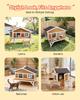 Insulated Cat House, All-Around Foam Insulation Elevated Cat Shelter, Wooden Feral Kitty Shelter with Large Platform, Waterproof Cats Condos for