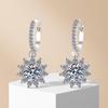 Sunflower Zirconia Earrings, Women's Light Luxury, European & American Style Hot Selling Jewelry Ear Studs.