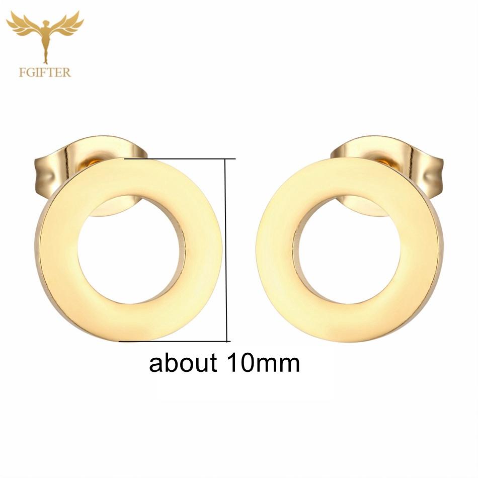 12 Paare Einfache Geometrische Ohrringe Großhandel Rund Quadratisch Stern Blitz 8 Stil Edelstahl Stecker Ohrringe Set Frau Zirkon