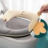 Universal Toilet Seat Cushion Warm Toilet Seat Cushion Household Toilets Seat Cover Washer Suede Toilet Cover