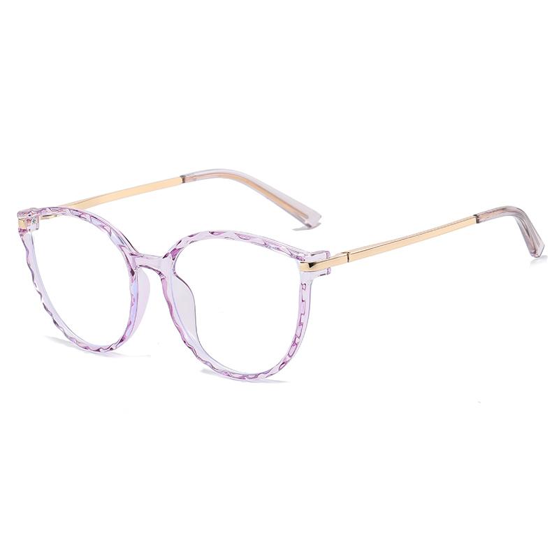 Metal Spring Leg Anti Blue Rays Oval Myopia Glasses With Prescription Women Men TR90 Nearsighted Glasses 0 -0.5 -0.75 To -6.0