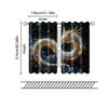 Set Of 2 Filtering Curtains Excluding Rods Non Movable Without Batteries Majestic Eastern Dragon Use Bedrooms Curtain Polyester Perfect For Sleeping