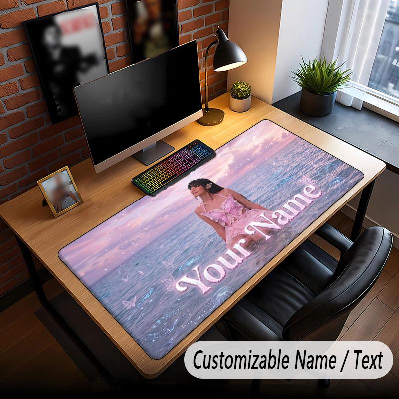 Custom Name Extended Mouse Pad,Ayliva Gaming Desk Mat For Home Office Desktop Decor
