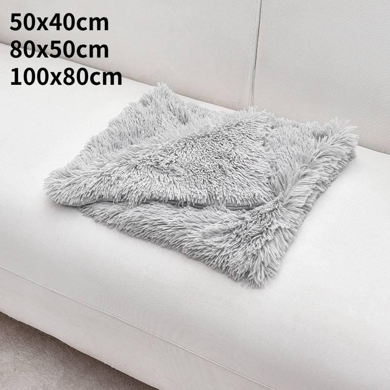 Puppy Pet Dog Cat Plush Fabric Blanket Bed Soft Fluffy Warm Throw Sofa Pad Mat