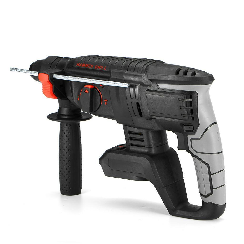 

Перезаряжаемая бесщеточная аккумуляторная перфораторная дрель с функцией удара, 10000 ударов в минуту, электрическая ударная дрель для аккумулятора Makita 18 В чёрный