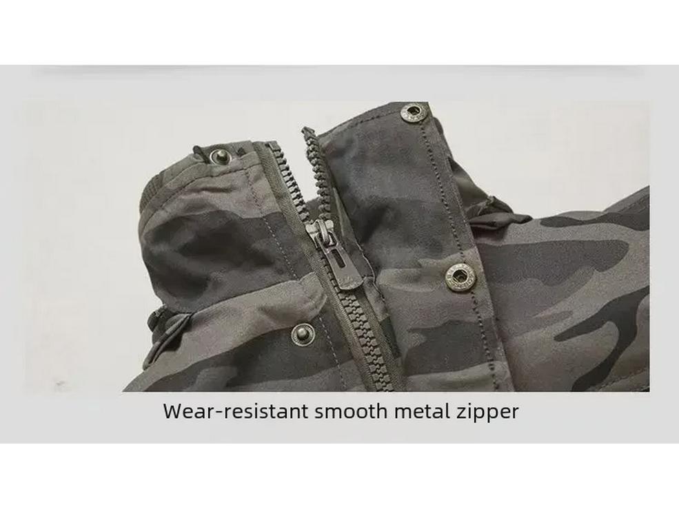 Camouflage Winter Cotton Jacket: Thickened, Velvet-Lined, Wear-Resistant for Cold Storage and Work