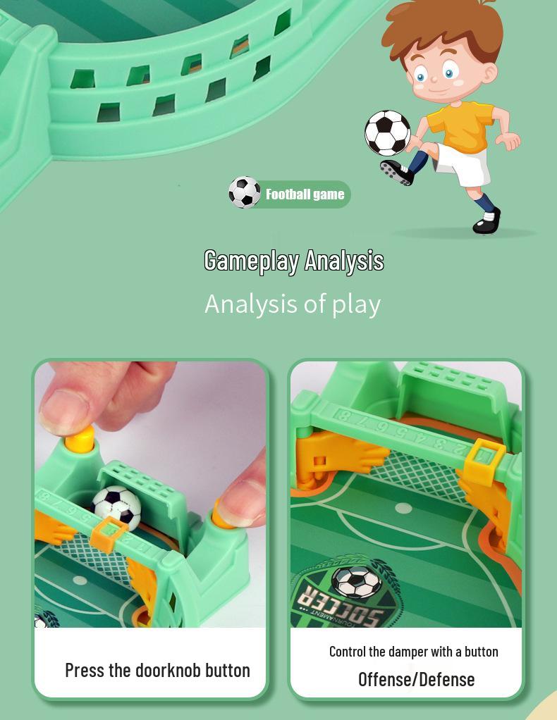 Children's Desktop Flick Soccer Game: Two-Player Indoor Sports Toy for Boys and Parent-Child Fun