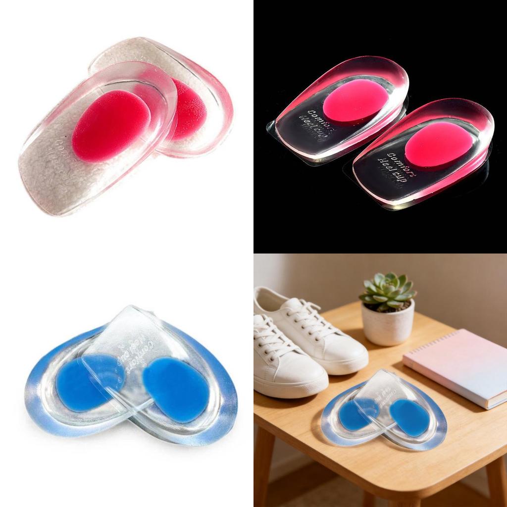 Silicone Heel Cushion Insole For Casual Shoes With Soft Support For Comfort And Fit