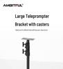 Ambitful ZhiJie Tripod Teleprompter Stand with Large Screen and Heavy Duty Floor Lamp - Models T16/T22.