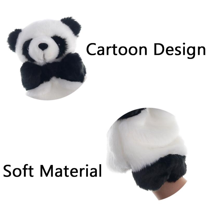 25cm Panda Plush Hand Puppet Animal Stuffed Doll Soft Glove Cartoon Role Play Bedtime Story Telling Kid Children Learning Muppet