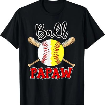 Koszulka sportowa z papawą, papawą baseballową, softballową, drużynową