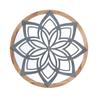 Round Wooden Wall Art  Handmade Carved Decorative Panel Unique Floral Home Decor Stylish Living Room Hanging Ornament