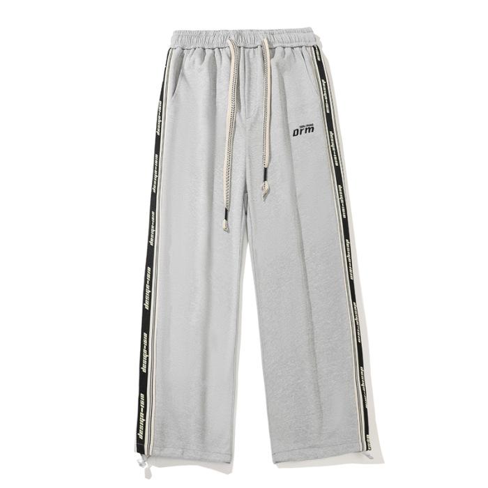 

Мужские брюки-свитера с длинными рукавами на плоской подошве, свободные, весна и осень, новые трикотажные повседневные брюки, мужские повседневные брюки, одежда, рабочие брюки, брюки для отдыха 5XL светло-серый