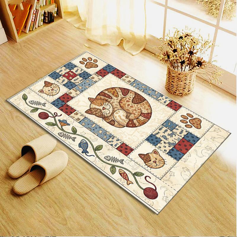 2025 New Retro Animal Carpet Rug for Living Room Bedroom Home Sofa Decoration,Kids play Non-slip Floor Mat99