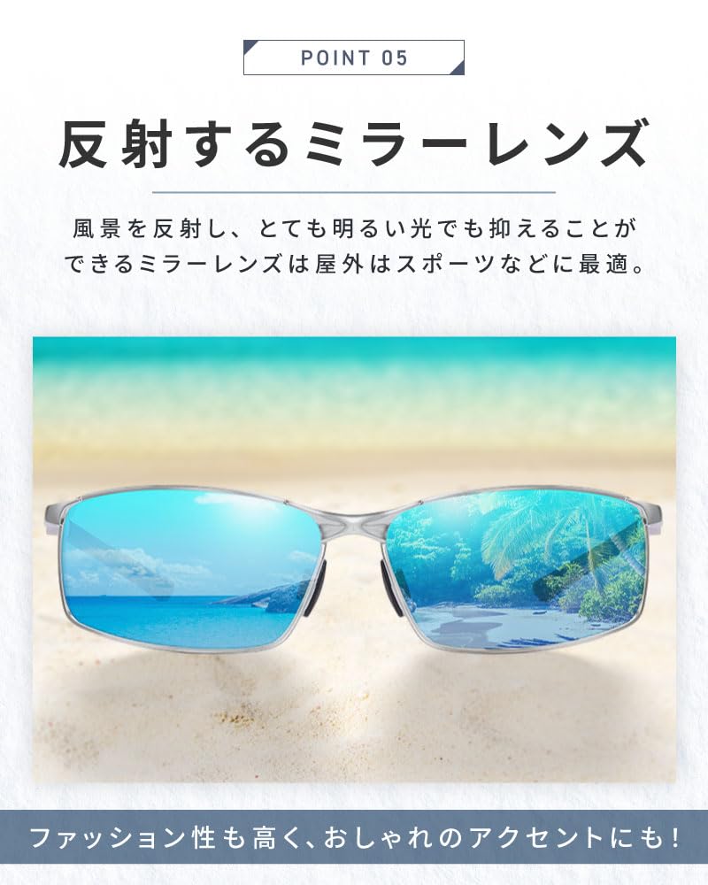 Sonnenbrille mit farbiger UV-Spiegelbeschichtung für Herren und Outdoor Wellington UV400 Ultra Fahren Polarisiert [bh life] Gläser, Polarisiert, Photochrom,