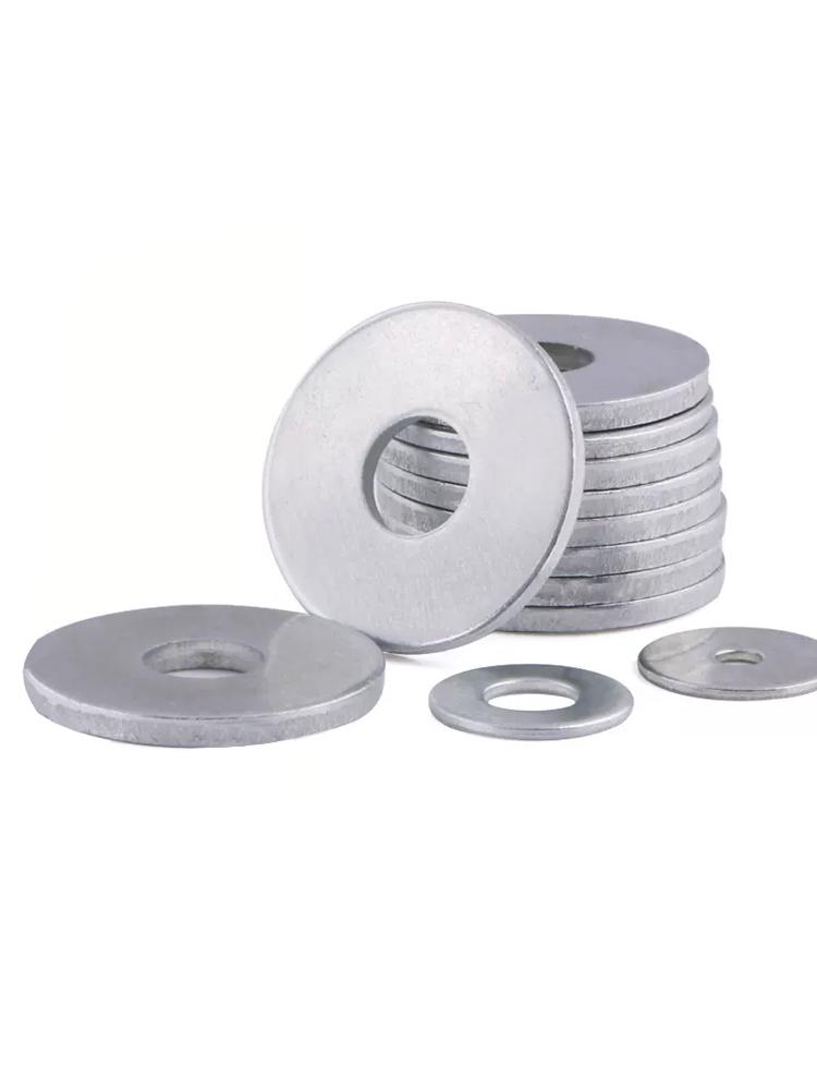 Galvanized Carbon Steel Round Flat Washer for Screw (M2, M2.5, M3, M4, M5, M6)