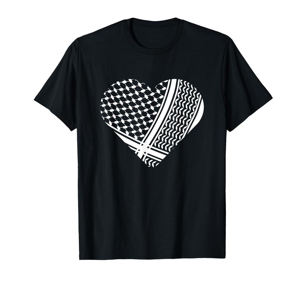 Palestine T-shirt Palestine White Hatta Heart T-shirt