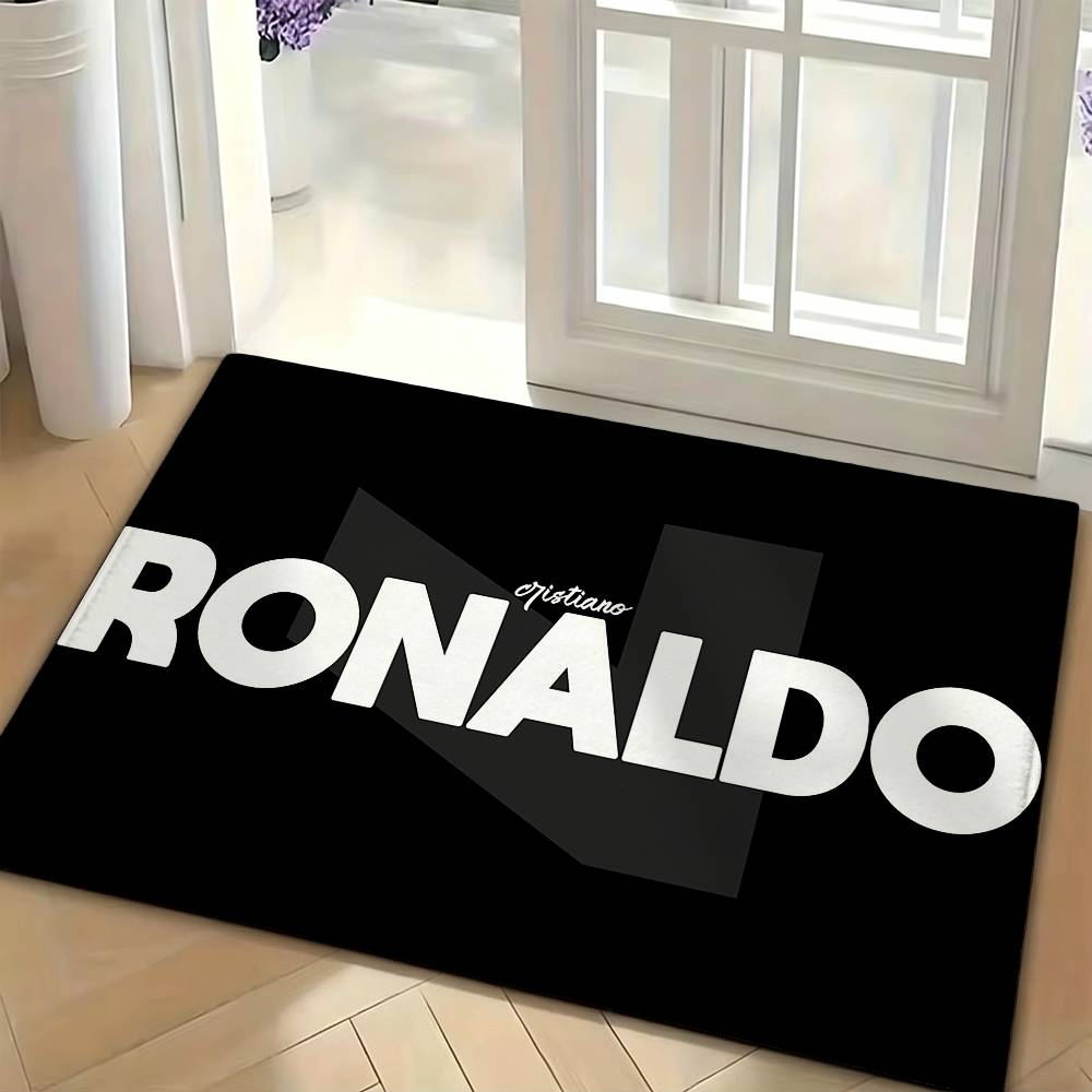 C-CR7 Football Ronaldo Floor Mat Soft Non Slip for Entry Door Bathroom Indoor Home Decorative Carpet